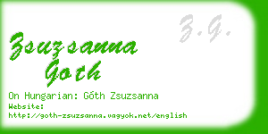 zsuzsanna goth business card