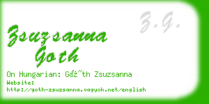 zsuzsanna goth business card